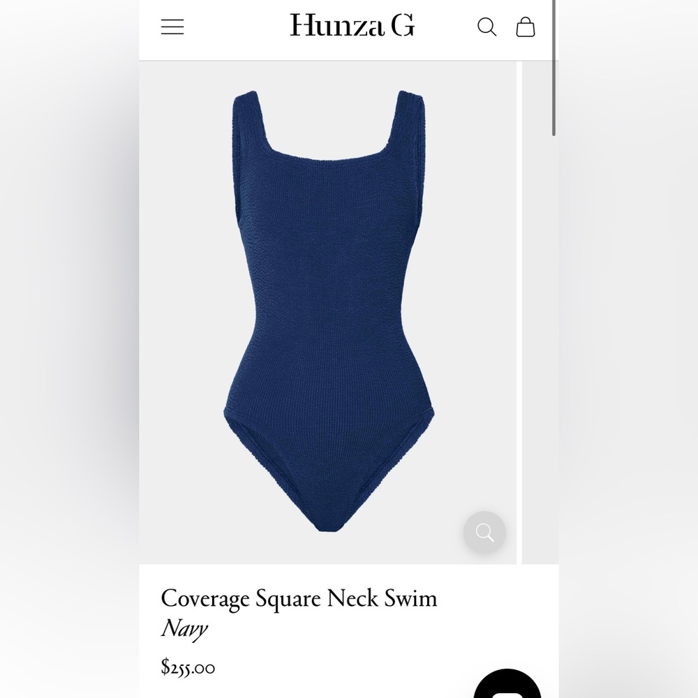 Brand New Hunza G Navy Swimsuit